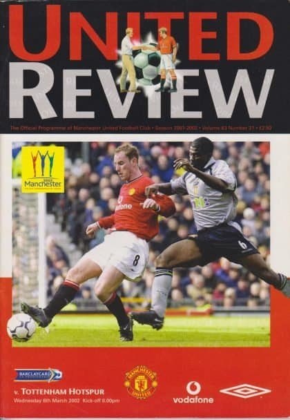 Manchester United v Tottenham Hotspur  06-Mar-2002