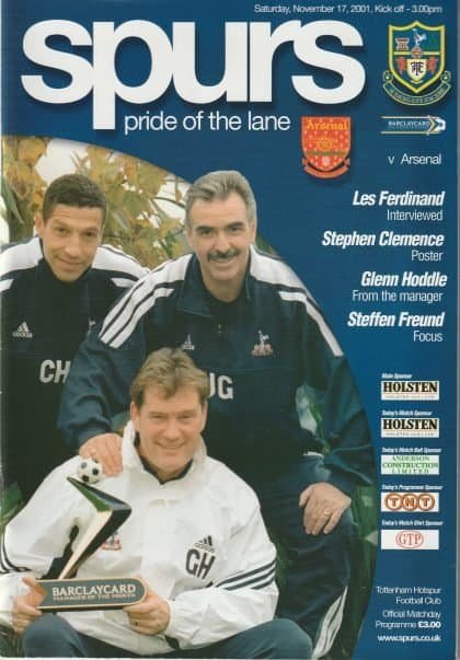 Tottenham Hotspur v Arsenal 17-Nov-2001