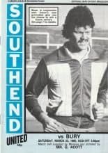 Southend United v Bury 23-Mar-1985