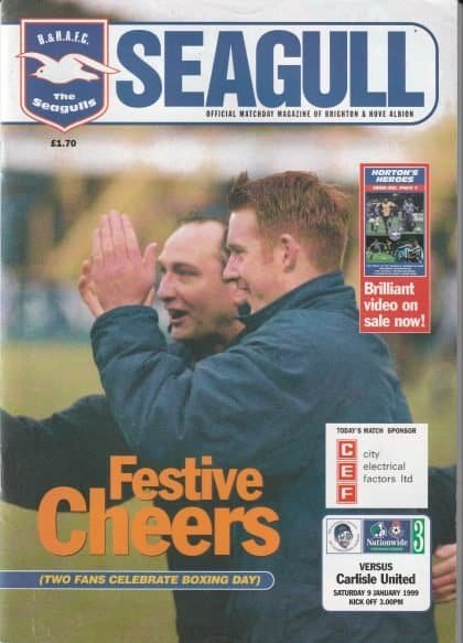 Brighton & Hove Albion v Carlisle United 09-Jan-1999