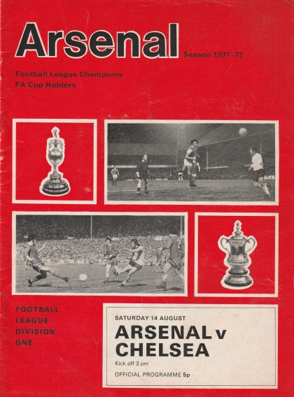 Arsenal v Chelsea 14-Aug-1971
