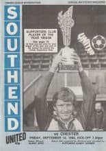 Southend United v Chester City 14-Sep-1984