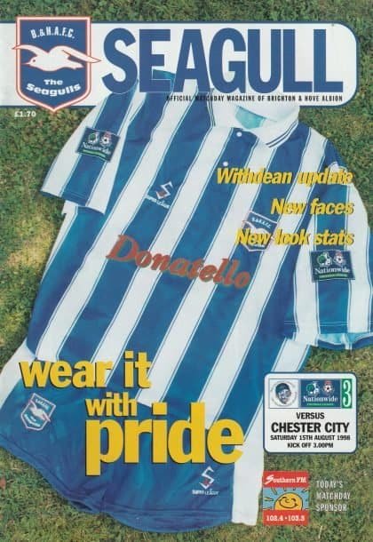 Brighton & Hove Albion v Chester City 15-Aug-1998