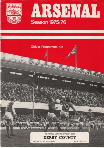 Arsenal v Derby County 08-Nov-1975
