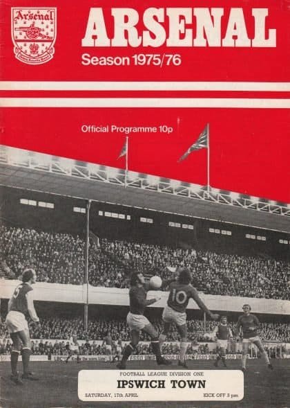 Arsenal v Ipswich Town 17-Apr-1976