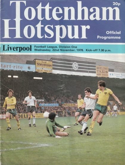 Tottenham Hotspur v Liverpool 22-Nov-1978