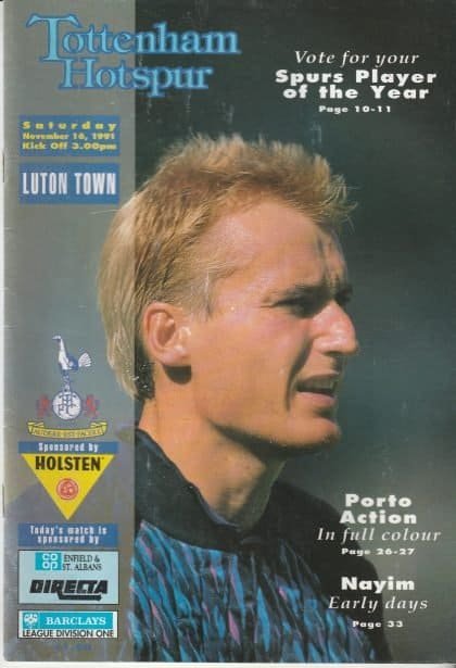 Tottenham Hotspur v Luton Town 16-Nov-1991