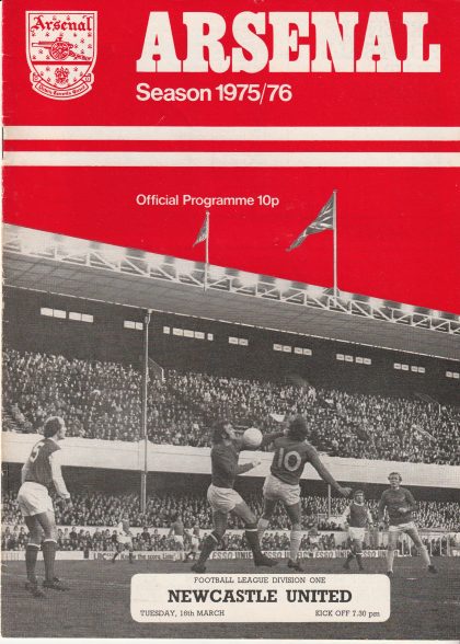Arsenal v Newcastle United 16-Mar-1976