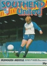 Southend United v Plymouth Argyle 03-Oct-1981