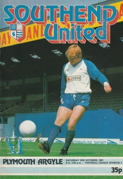 Southend United v Plymouth Argyle 03-Oct-1981