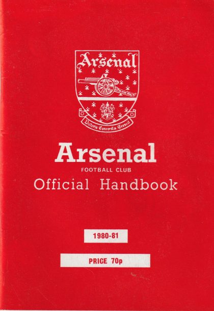 Arsenal Official Handbook 1980-81