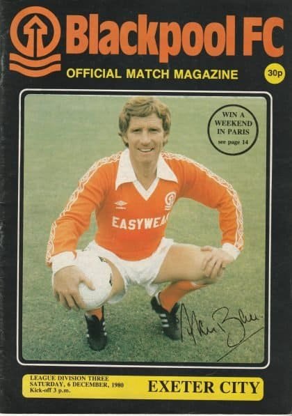 Blackpool v Exeter City 06-Dec-1980