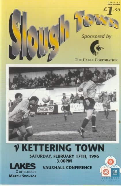 Slough Town v Kettering Town 17-Feb-1996