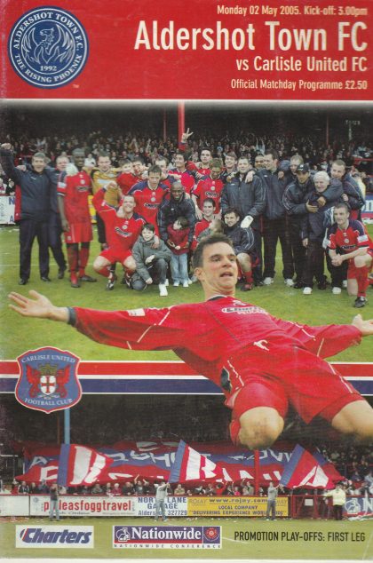 Aldershot Town v Carlisle United  02-May-2005