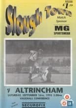 Slough Town v Altrincham 16-Sep-1995