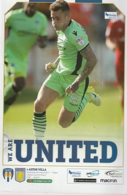 Colchester United v Aston Villa   09-Aug-2017
