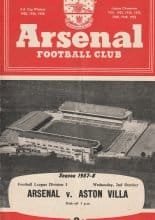 Arsenal v Aston Villa 02-Oct-1957