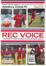 Aldershot Town v Aylesbury United 01-Apr-2003