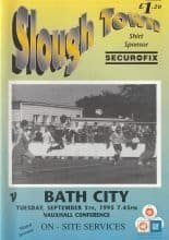 Slough Town v Bath City 05-Sep-1995