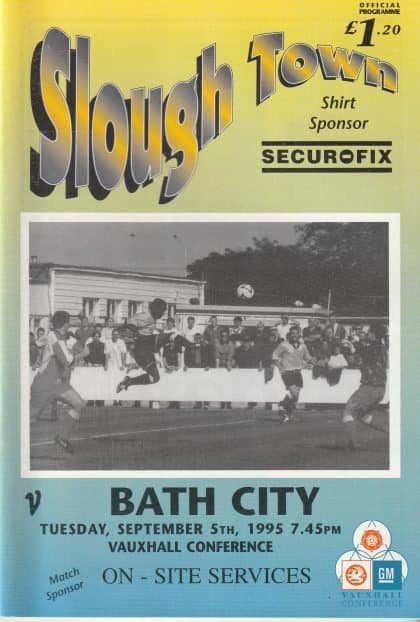 Slough Town v Bath City 05-Sep-1995