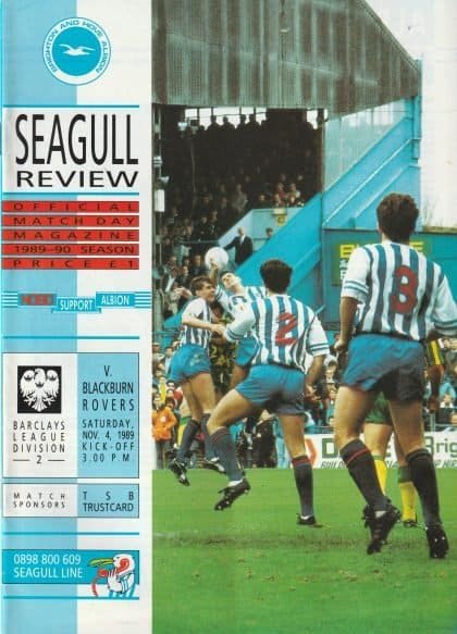 Brighton & Hove Albion v Blackburn Rovers 04-Nov-1989