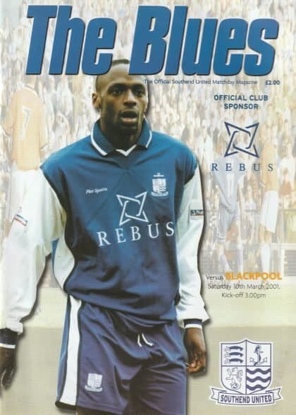 Southend United v Blackpool 10-Mar-2001
