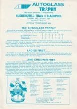 Huddersfield Town v  Blackpool 14-Jan-1992