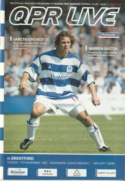 Queens Park Rangers v Brentford 11-Nov-2003