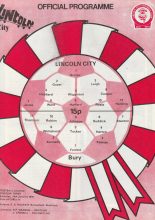 Lincoln City v Bury 14-Jan-1978