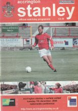 Accrington Stanley v Carlisle United 07-Dec-2004