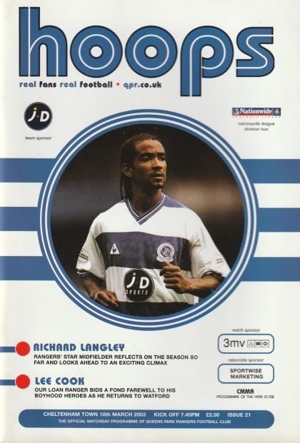Queens Park Rangers v Cheltenham Town 18-Mar-2003