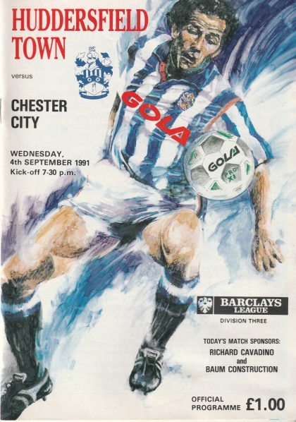Huddersfield Town v Chester City 04-Sep-1991
