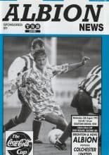 Brighton & Hove Albion v Colchester United 26-Aug-1992