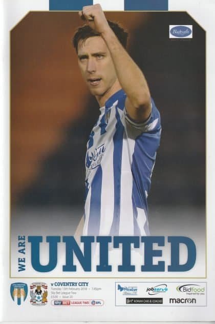 Colchester United v Coventry City  13-Feb-2018