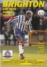 Brighton & Hove Albion v Crewe Alexandra 17-Feb-1996