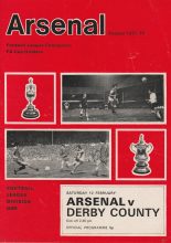 Arsenal v Derby County 12-Feb-1972
