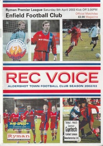 Aldershot Town v Enfield 05-Apr-2003