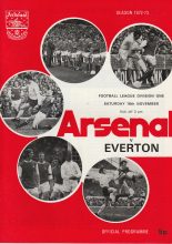 Arsenal v Everton 18-Nov-1972
