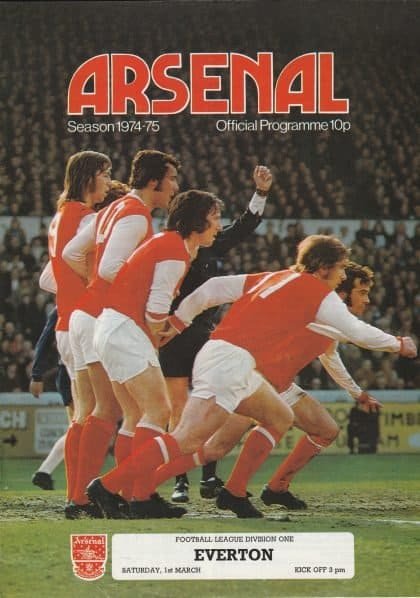 Arsenal v Everton 01-Mar-1975
