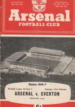 Arsenal v Everton 23-Feb-1957