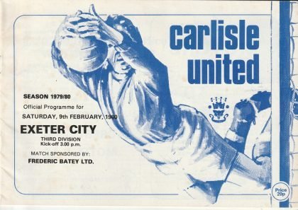 Carlisle United v Exeter City  09-Feb-1980