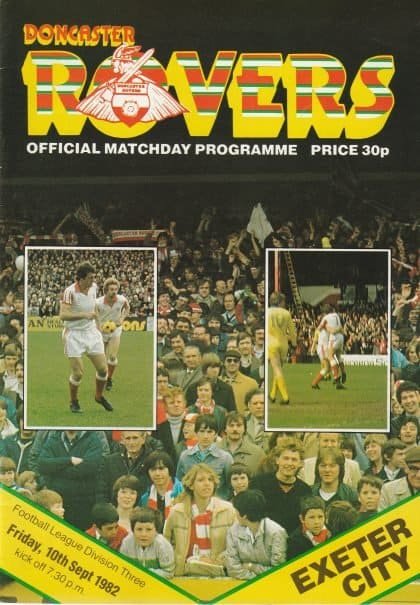 Doncaster Rovers v Exeter City  10-Sep-1982