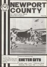 Newport County v Exeter City  18-Aug-1982