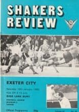Bury v Exeter City 19-Jan-1980