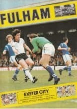 Fulham v Exeter City 01-Oct-1980