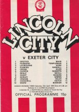 Lincoln City v Exeter City 21-Apr-1979