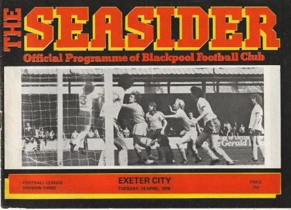 Blackpool v Exeter City 24-Apr-1979