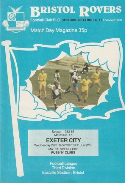 Bristol Rovers v Exeter City 29-Dec-1982
