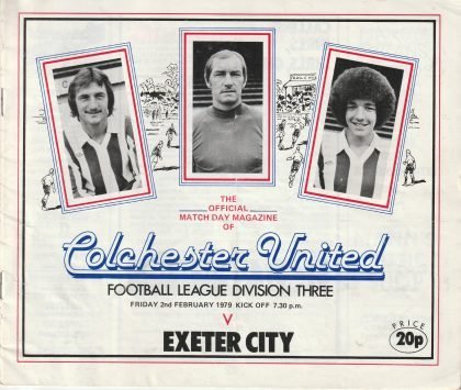 Colchester United v Exeter City 02-Feb-1979