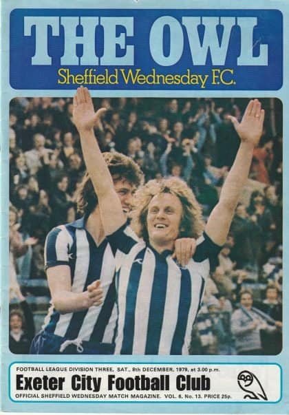 Sheffield Wednesday v Exeter City  08-Dec-1979